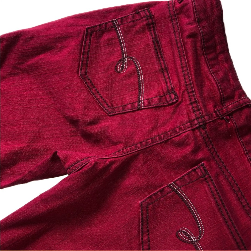 Justice Premium Red Jeans